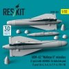 RESKIT RS32-0563 AGM-62 Walleye II missiles (2 pcs) with AN/AWG-16 data link pod (1 pcs) (A-4, A-6, A-7, F-4, F/A-18) (3D Printed) (1/32)